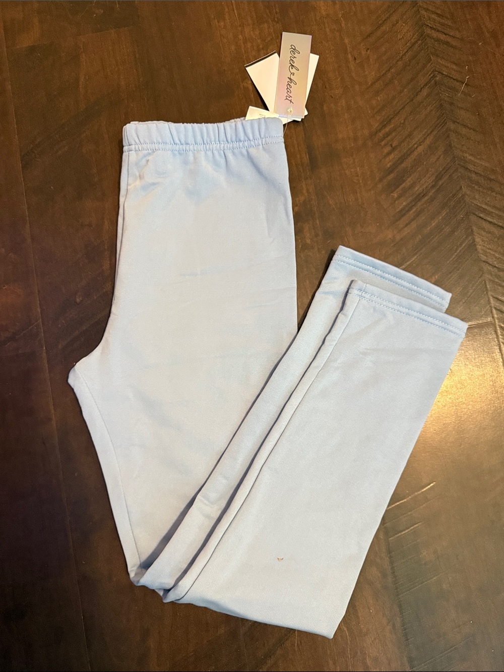 Derek Heart Light Blue Girls' Leggings